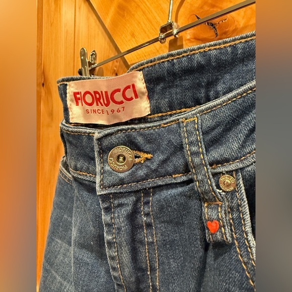 Fiorucci Women’s Angel Med Blue Wash Straight Jeans Size 27 NWT - Picture 6 of 7